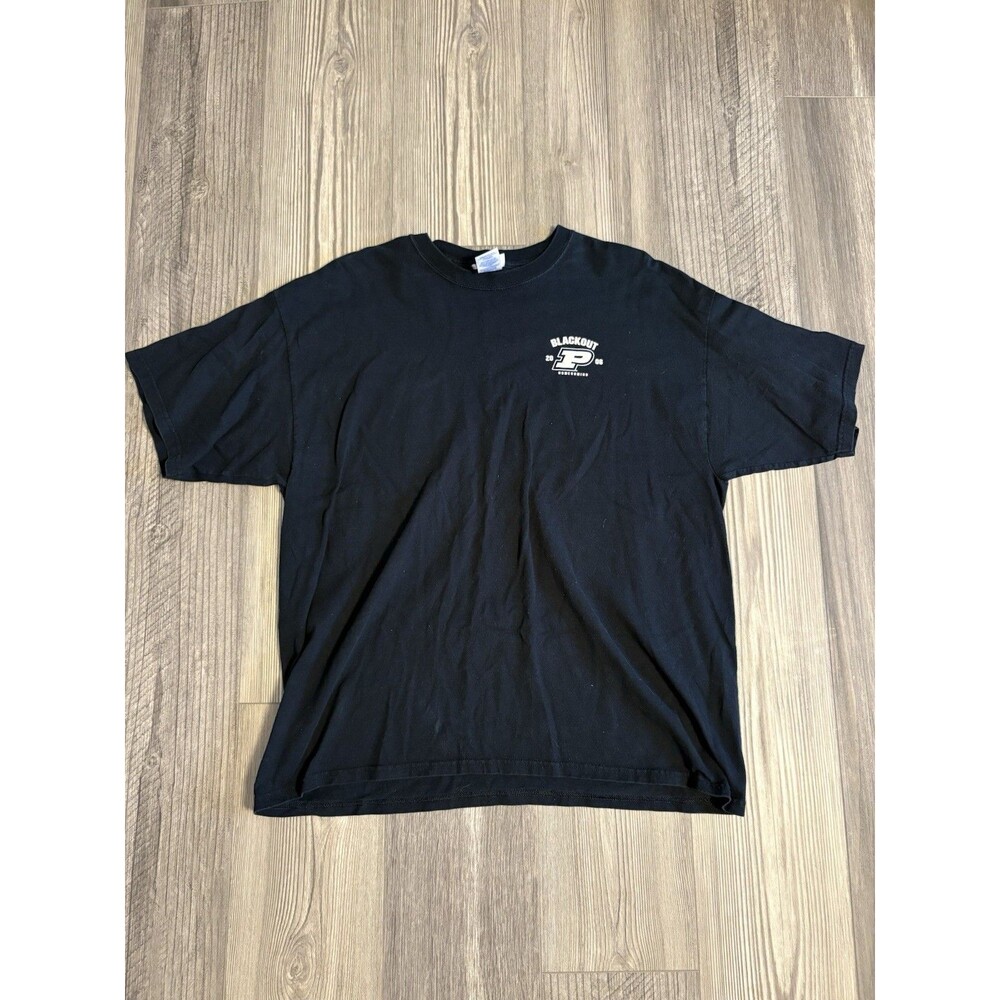 2006 Purdue Boilermakers Blackout Homecoming Shirt Sz 2XL Step Ahead Sportswear